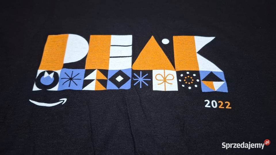 Koszulka krótki rękaw Tshirt czarna Amazon Sols Czeladź