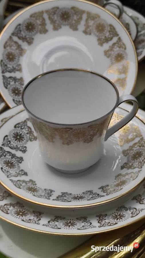 WEIMAR PORCELLAN przepiękny serwis na 6 osób Antyki, Sztuka, Kolekcje