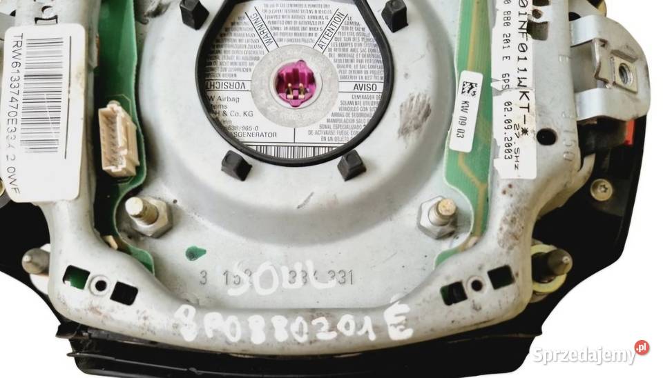 PODUSZKA AIRBAG AUDI A4 B6 A6 C5 A3 8P Działoszyce