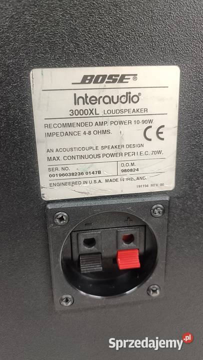 BOSE Intersound 3000 XL kolumny audio wielkopolskie Poznań