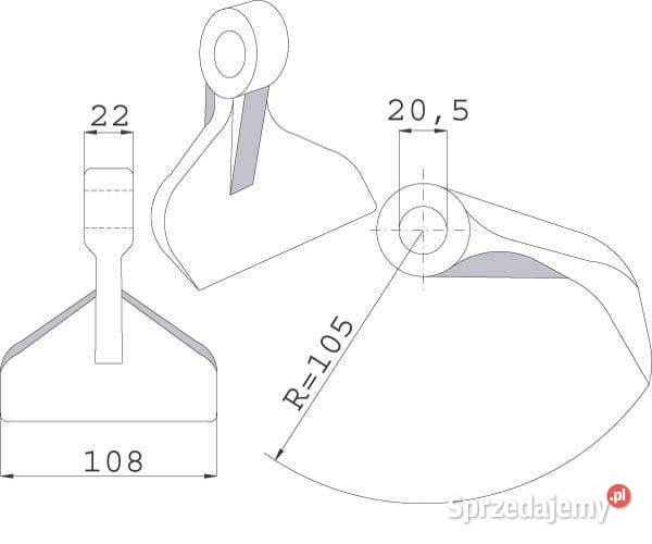 Nóż bijaka Perfect CK4750 małopolskie Kamionna