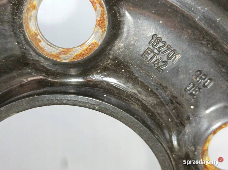 FELGA STALOWA R16 5X100 ET42 OC57 65JX16H2 VW