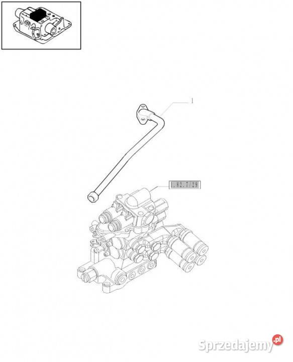 Holland T6010 T6090 T6070 Rurka hydrauliczna 16