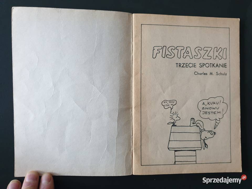 Fistaszki Trzecie Spotkanie wydanie pierwsze czarno-biały  sprzedam