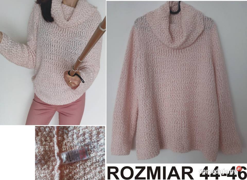 Sweter w kolorze pudrowego różu rozmiar 4446 Radzyń Podlaski