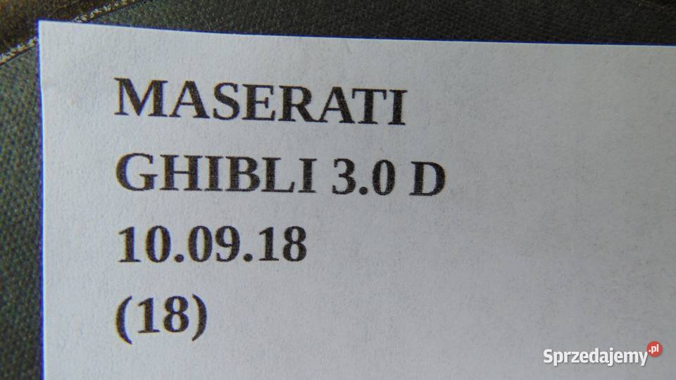 GŁOŚNIK DRZWI MASERATI GHIBLI 30D Nowy Tomyśl