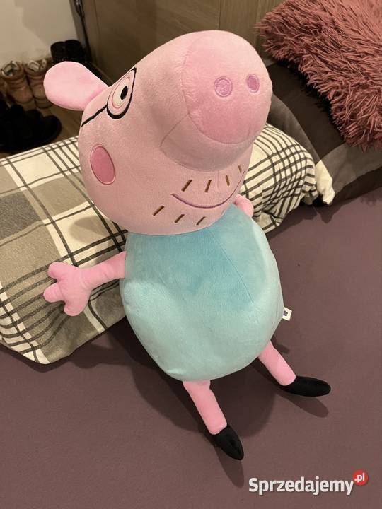 Duża świnka maskotka tata PEPA śląskie Ruda Śląska