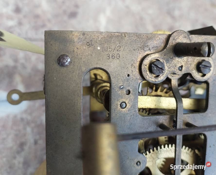 783 Mechanizm starego zegara ściennego HAU Tczew sprzedam