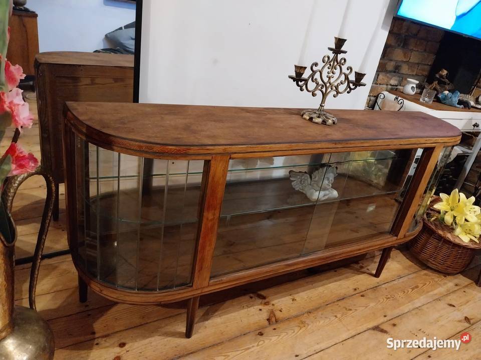 Witryna komoda retro prl szafka rtv art deco Gdańsk