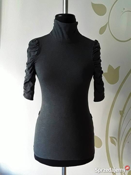 Bluzeczka szara z bufiastymi rękawami rozmiar 36 mazowieckie Warszawa