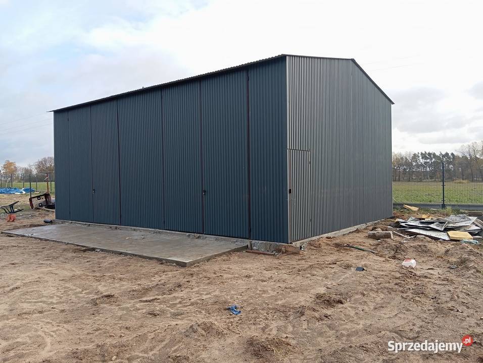D72 Garaż blaszany BRĄZOWY Magazyn Wiata Hala 42m2 Końskie