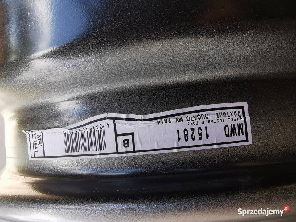 Felga stalowa 15 5x118 et68 FIAT DUCATO BOXER Samochodowe Lubicz Górny sprzedam