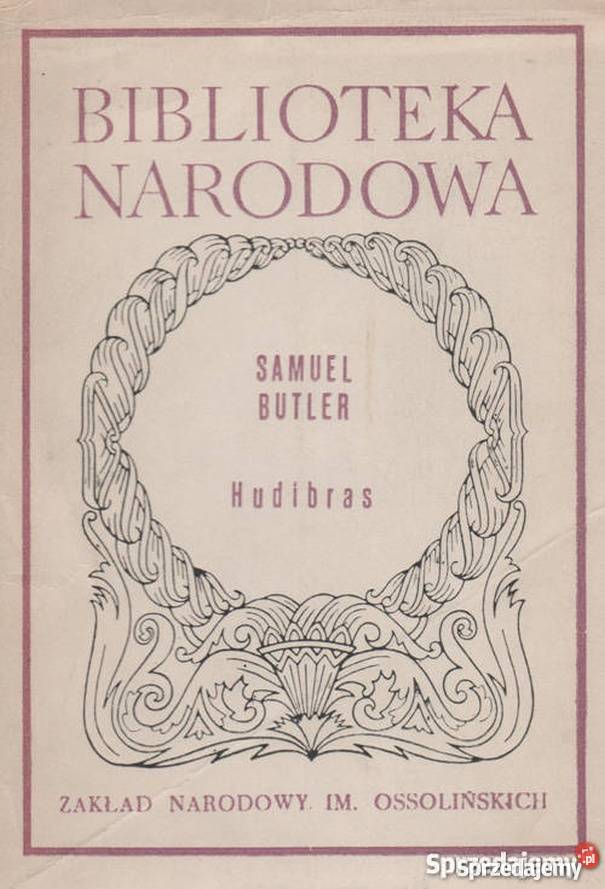 HUDIBRAS BUTLER SAMUEL Kultura i Rozrywka Sandomierz