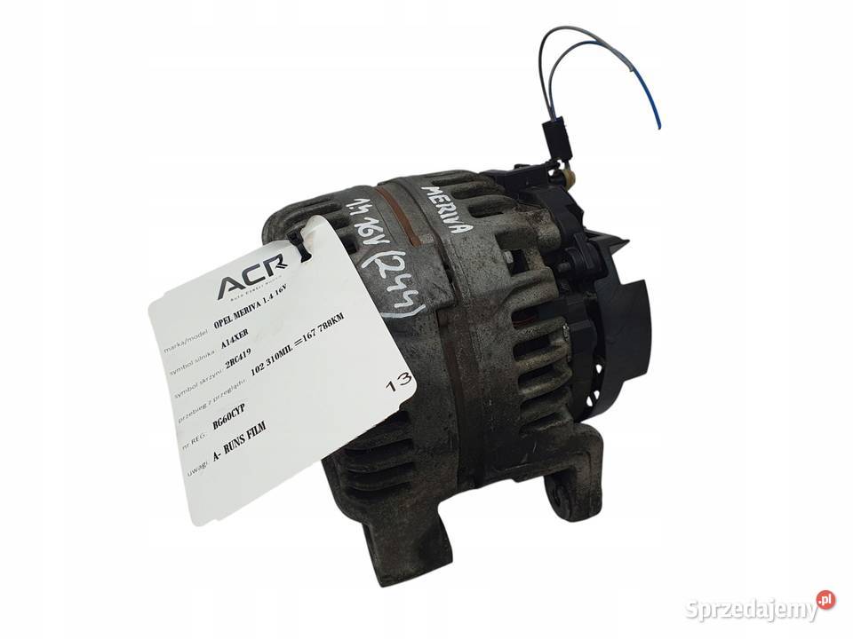 ALTERNATOR Opel Meriva B Astra J 14 16V Chełm