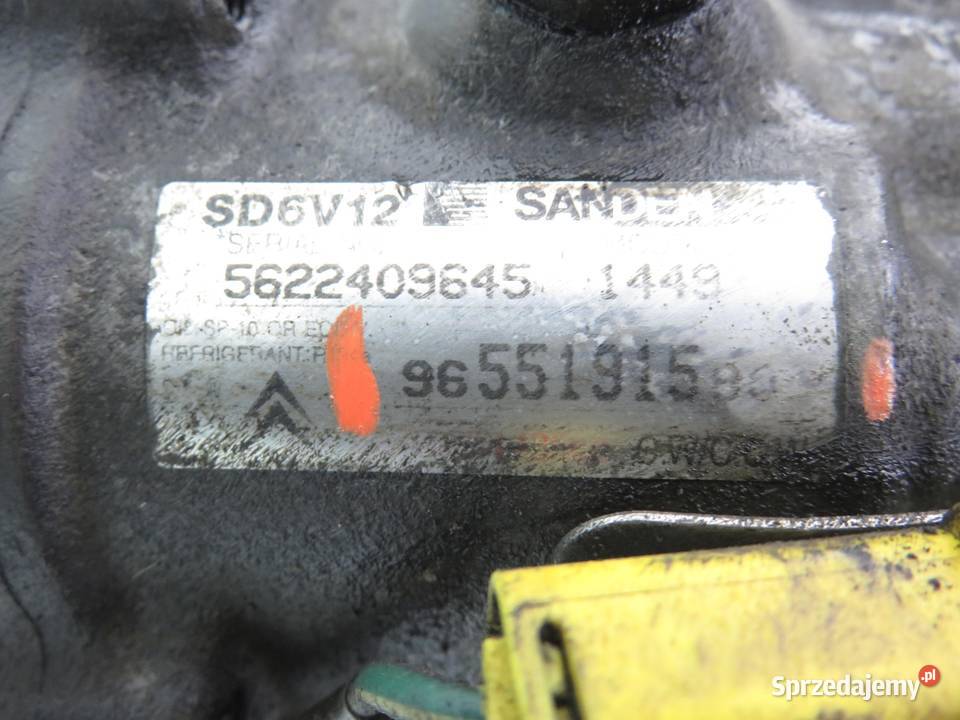 KOMPRESOR KLIMATYZACJI PEUGEOT 206 14 hdi małopolskie