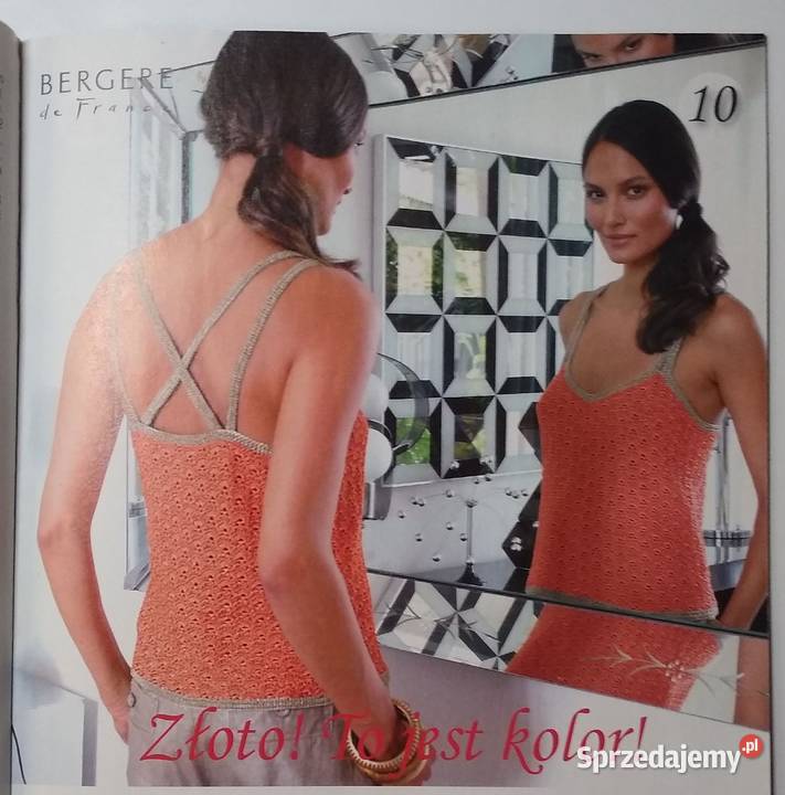 Dama w swetrze 82010 szydełko druty Gdańsk