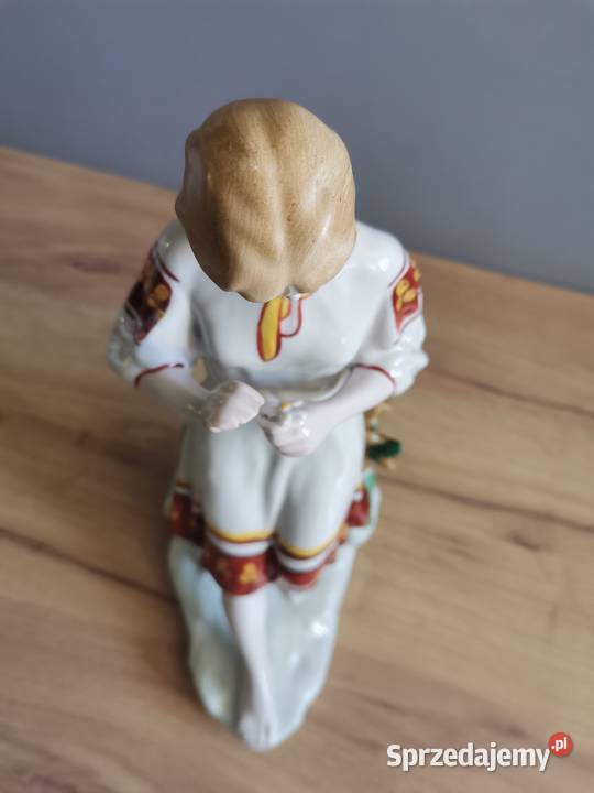 Stara duża figurka porcelanowa Dziewczyna z Katowice
