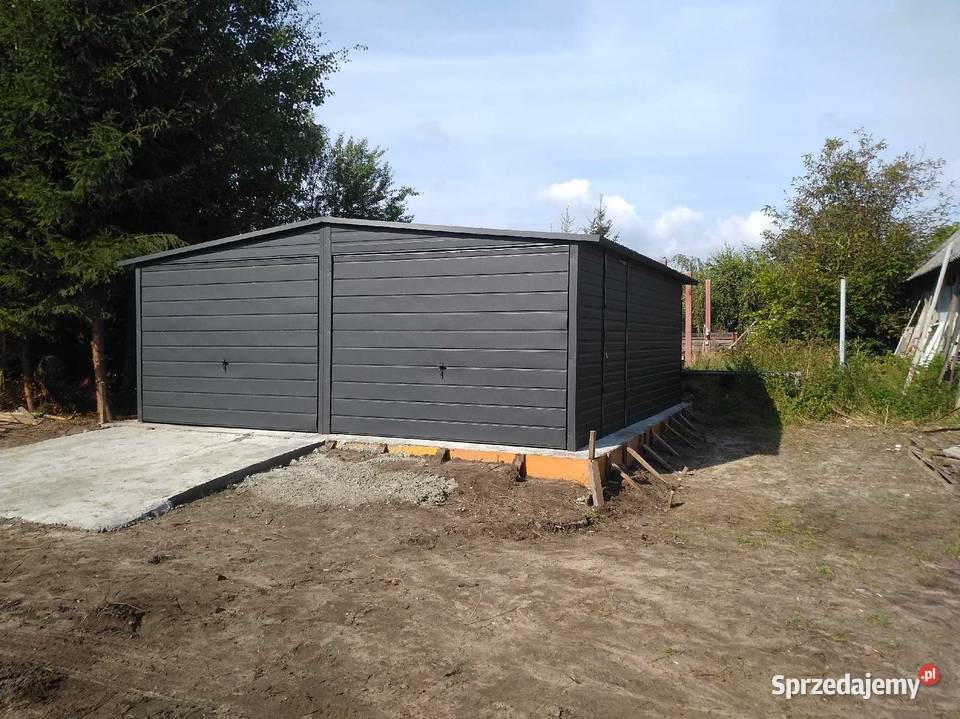 Garaż dwuspadowy 4x5 kolor grafit Tarczyn
