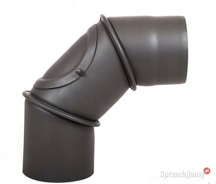 Kolanko skrętne dymowe żaroodporne do kominka fi Skawina