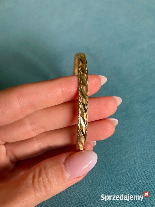 Piękna ciężka złota bransoletka złoto 14K 585 Nisko
