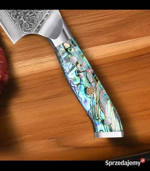Japoński nóż szefa kuchni SANTOKU stal Osiecznica sprzedam