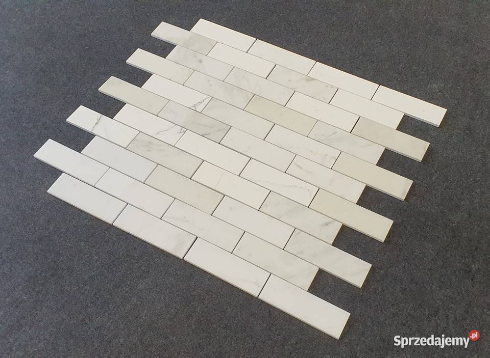 Mozaika Bianco Calacatta Gold Bricks Cegiełka dolnośląskie Bielawa sprzedam