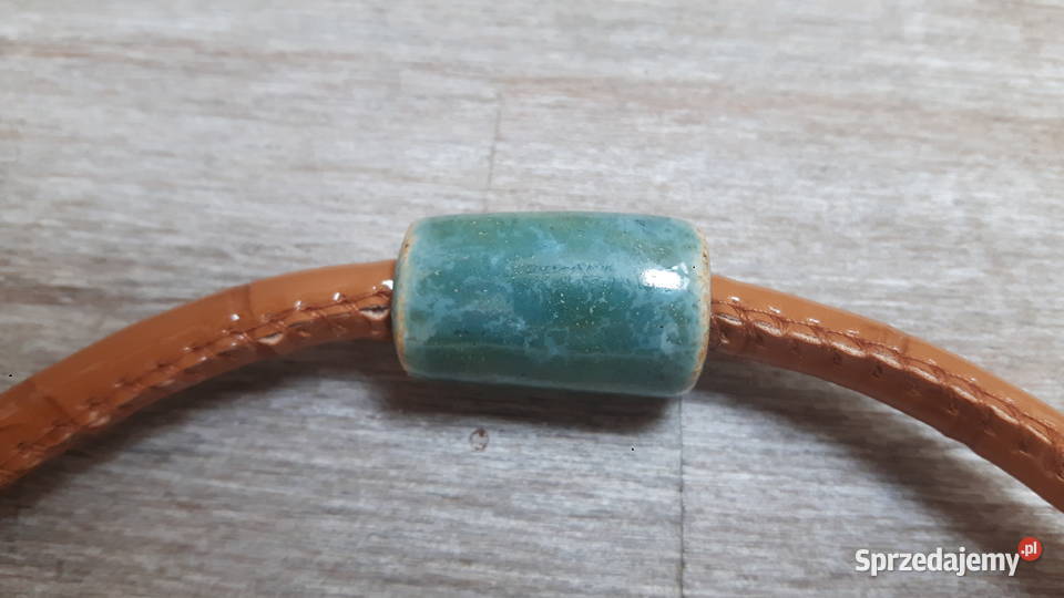 Naszyjnik ceramiczny ręcznie wykonany Otwock sprzedam