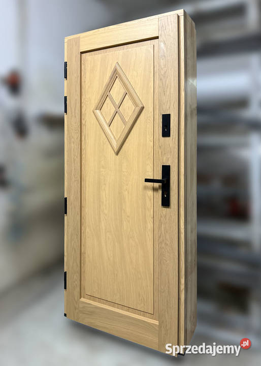 Zewnętrzne Drzwi Drewniane Możliwy Montaż Szczecin