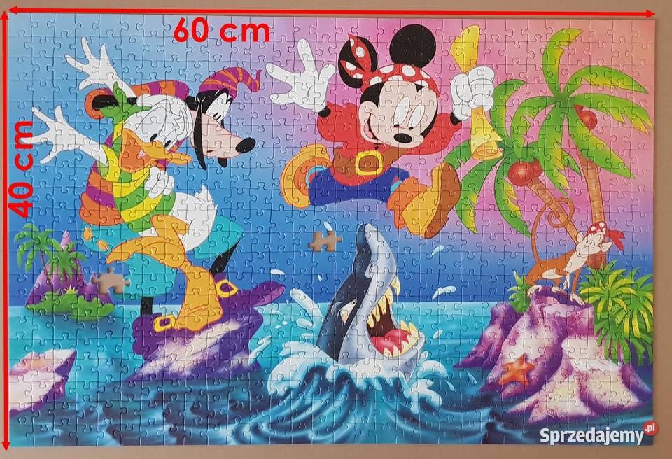 Trefl Puzzle 600 Mickey Mouse i Piraci Dla Dziecka