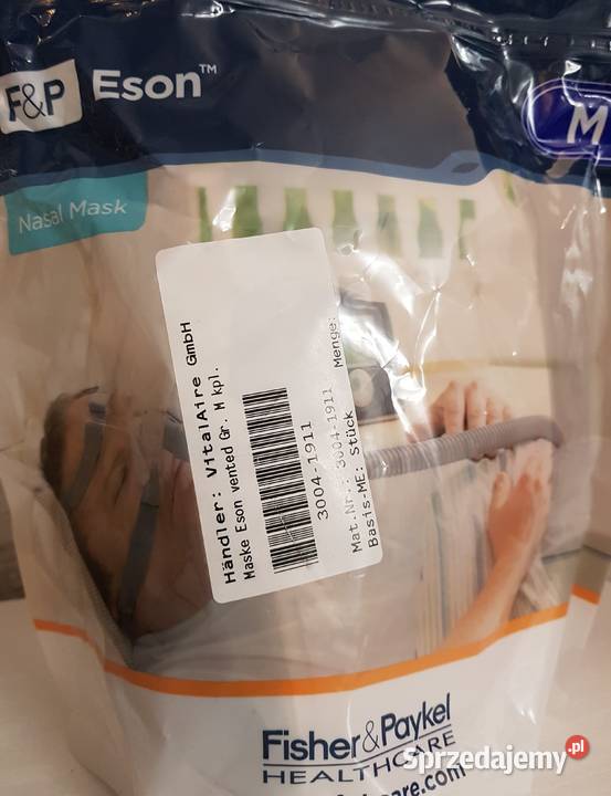 CPAP Maska nosowa FisherPaykel ESON nowa Władysławowo