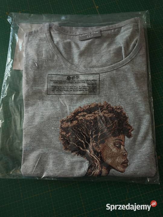 Tshirt bawełniany Lahti PR L szary haft Kraków sprzedam