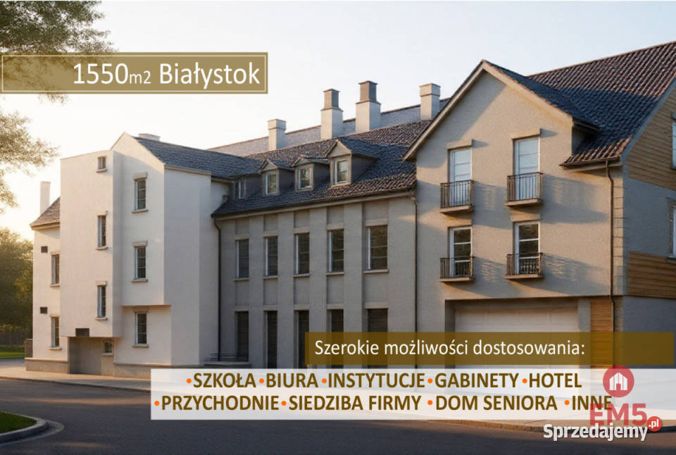 Lokal Białystok 1550m2 Ilość pomieszczeń 21
