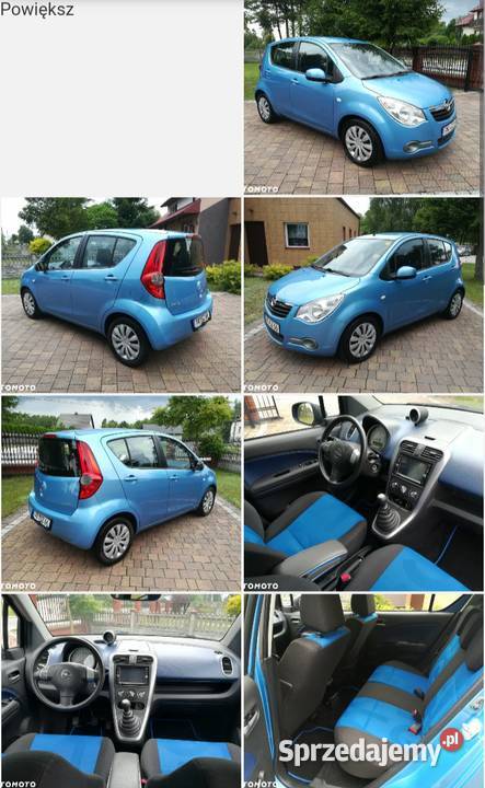 Opel Agila Enjoy 10 Benzyna 2009 r Kielce sprzedam
