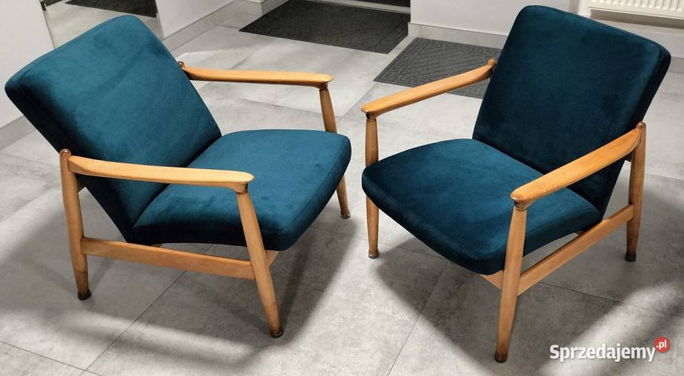 2 Fotele GFM64 z 1965 r typ pm0300188 Stęszew