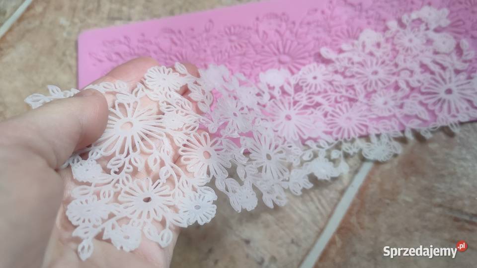Forma foremka silikonowa koronka koronkowa