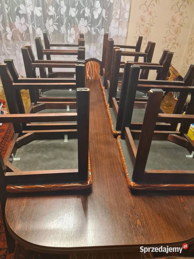 Stół Rodzinny plus 12 krzeseł rozsuwany Odolanów