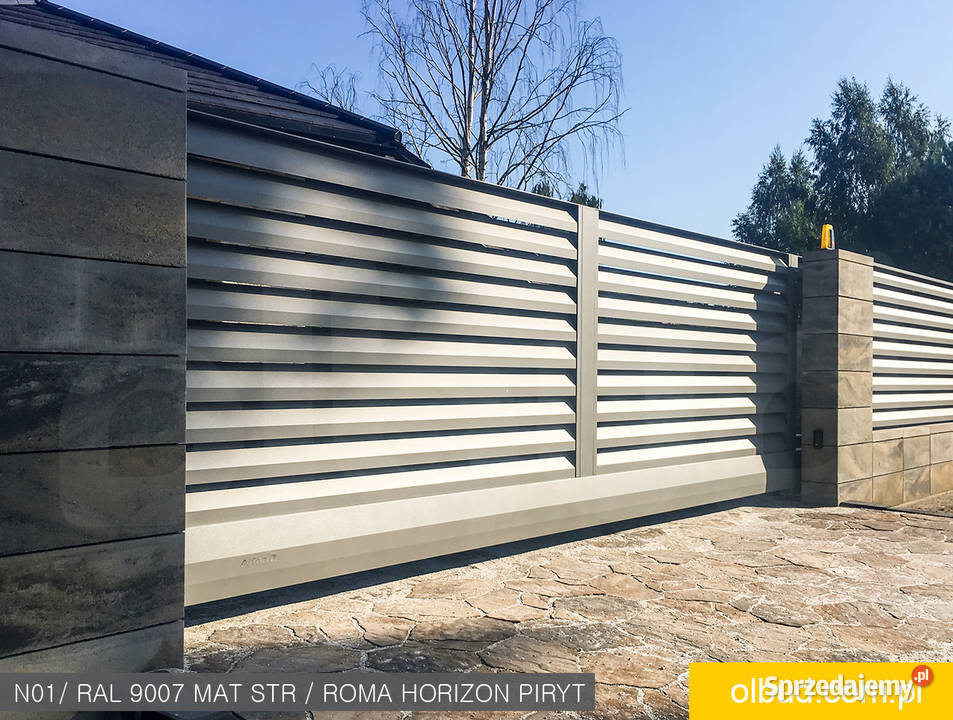Nowoczesna brama przesuwna aluminium żaluzja Straszyn sprzedam