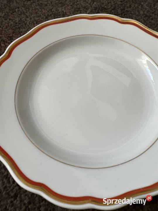 Talerze porcelanowe manufaktura królewska Miśnia Porcelana i szkło Zabrze
