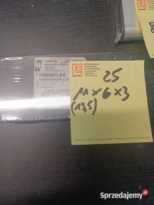 Obudowy HAMMOND czarne rózne Elektronika sprzedam