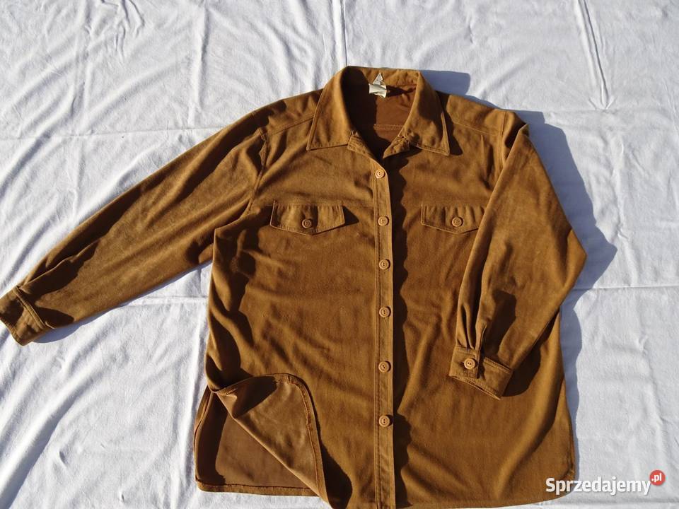 Koszula karmelowa zamsz 44 46 małopolskie Nowy Sącz sprzedam