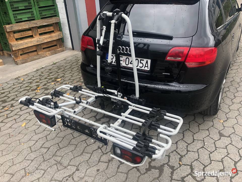 Bagażnik na 4 towery uchylny montowany na Hak Głogów Małopolski