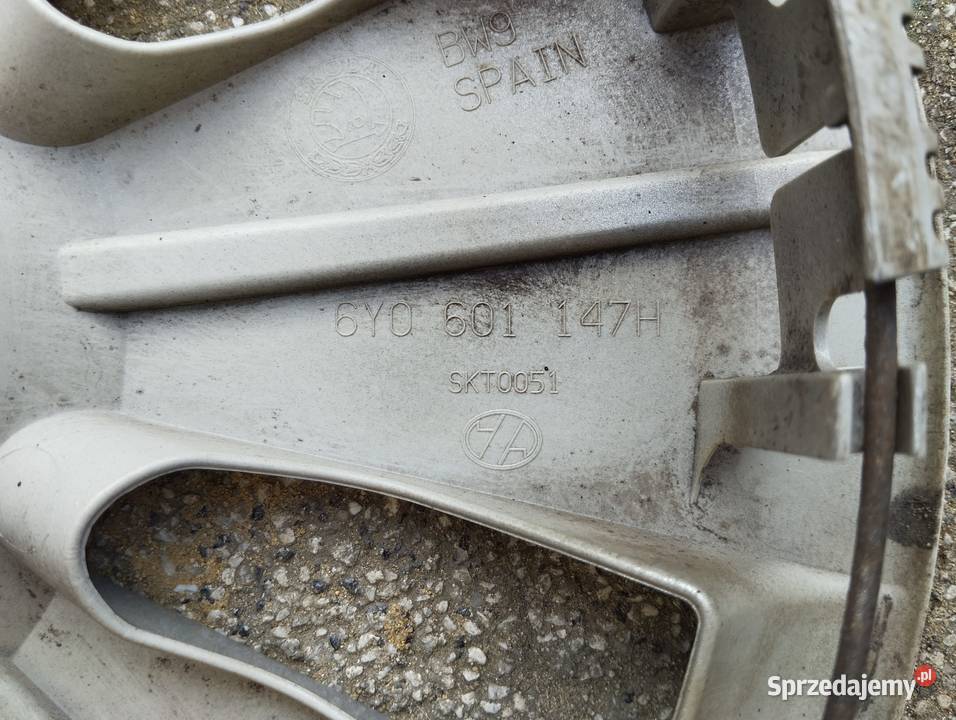 Kołpak Skoda 14 Fabia 6Y0601147H pojedyncza Kamieniec sprzedam