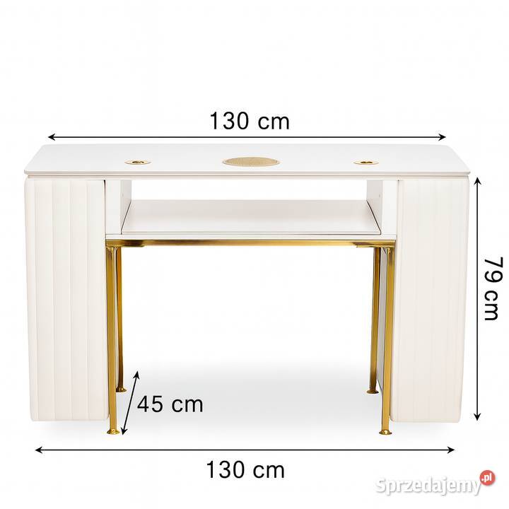 Biurko kosmetyczne z otworem na pochłaniacz Golkowice