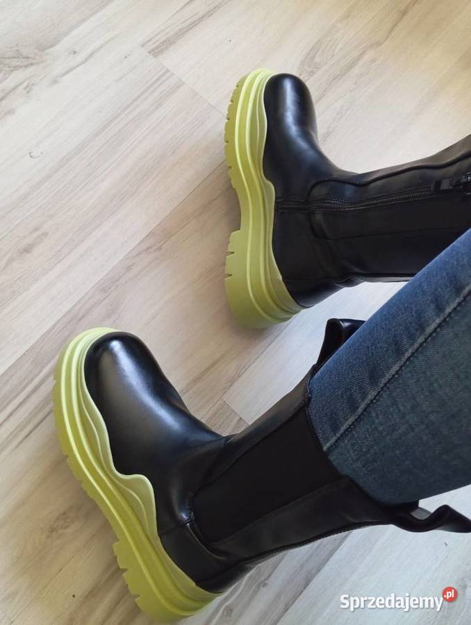 Botki ocieplane kalosze Kozaki damskie r 39 Łódź