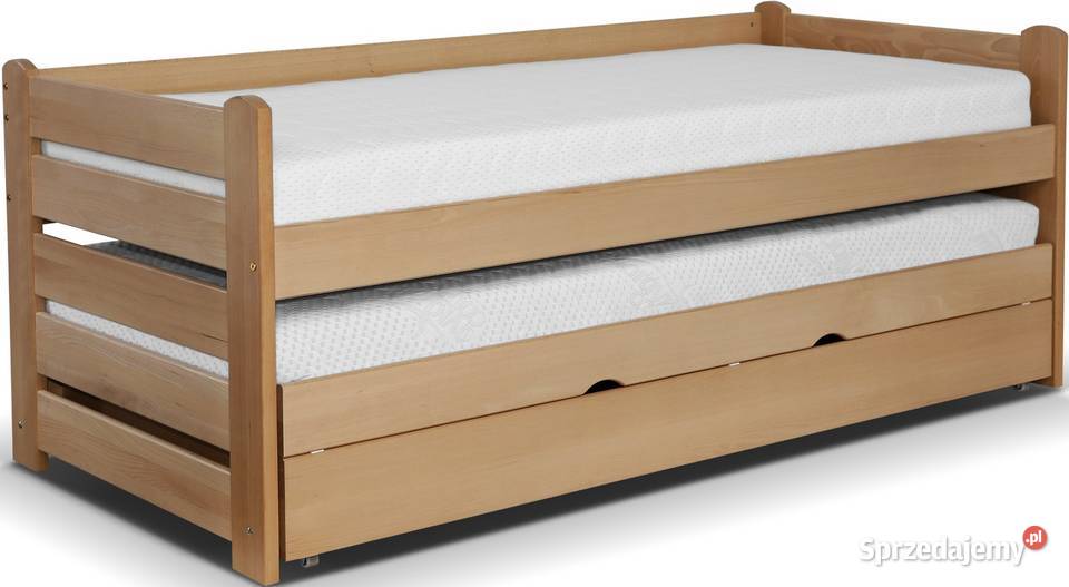 Łóżko piętrowe niskie bukowe FOR 2 PLUS GABI małopolskie