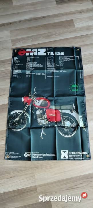 Baner plakat flaga MZ ETZ 250 Simson SHL gazela