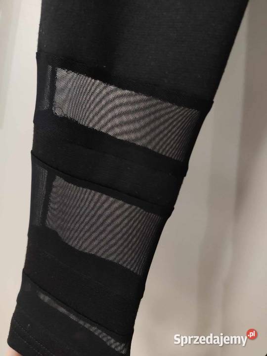 Legginsy z siatkowymi wstawkami Długie sprzedam