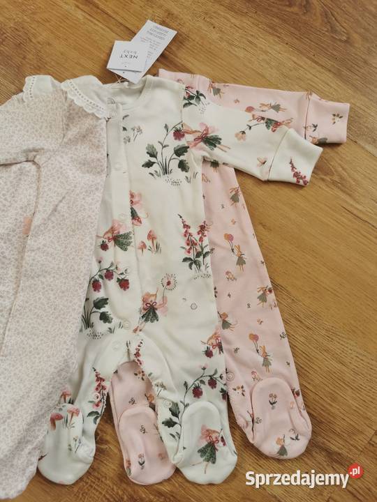 Pajacyki dziewczęce Next pajace śpiochy piżamki sprzedam