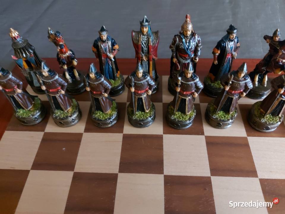 Szachy z żywicy marmurkowej 35x35 Sosnowiec