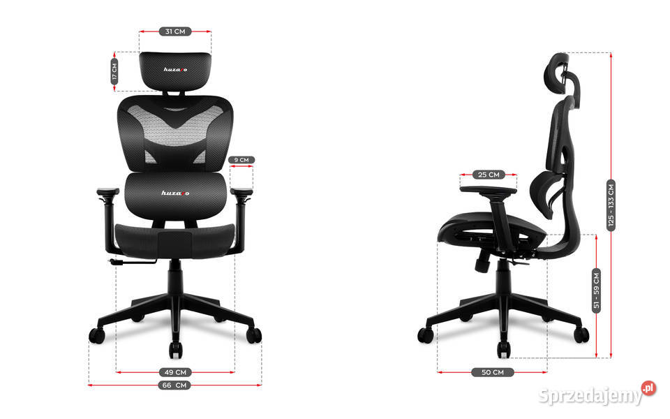 Fotel gamingowy Huzaro Combat 80 wysuwane sprzedam